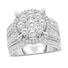 Thumbnail Image 1 of Previously Owned Diamond Engagement Ring 3 ct tw Round/Baguette 10K White Gold