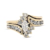 Thumbnail Image 1 of Previously Owned Marquise-Cut Diamond Bridal Set 1-1/2 ct tw 14K Yellow Gold Size 8.25