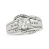 Thumbnail Image 1 of Previously Owned Round-Cut Diamond Bypass Bridal Set 1-1/2 ct tw 14K White Gold Size 10
