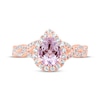 Thumbnail Image 3 of Previously Owned Pear-Shaped Light Amethyst & Round-Cut Diamond Twist Shank Engagement Ring 3/8 ct tw 14K Rose Gold