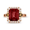 Thumbnail Image 3 of Previously Owned Le Vian Creme Brulee Garnet Ring 1/2 ct tw Diamonds 14K Strawberry Gold