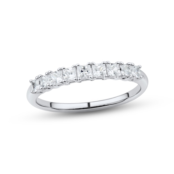 Previously Owned Diamond Anniversary Ring 1/2 ct tw Princess-cut 10K White Gold