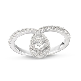 Previously Owned&nbsp;Love Entwined Diamond Ring 1/3 ct tw Round-cut 10K White Gold