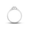 Thumbnail Image 3 of Previously Owned Diamond Ring 3/8 ct tw Baguette & Round-cut 10K White Gold