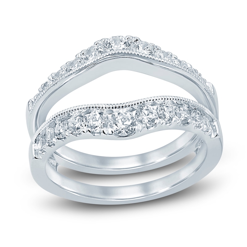 Main Image 1 of Previously Owned Diamond Enhancer Ring 1 ct tw Round-cut 14K White Gold