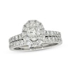Thumbnail Image 1 of Previously Owned Neil Lane Oval-Cut Diamond Halo Bridal Set 2 ct tw 14K White Gold Size 7.5