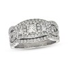Thumbnail Image 1 of Previously Owned Neil Lane Diamond Bridal Set 1-7/8 ct tw Princess & Round-Cut 14K White Gold Size 7.75