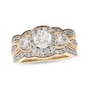Thumbnail Image 1 of Previously Owned Diamond Bridal Set 1-1/3 ct tw Round-Cut 14K Yellow Gold Size 6.5