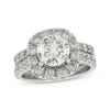 Thumbnail Image 1 of Previously Owned Neil Lane Round-Cut Diamond Halo Bridal Set 3-1/2 ct tw 14K White Gold Size 5.5