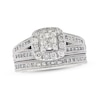 Thumbnail Image 1 of Previously Owned Neil Lane Diamond Bridal Set 1-5/8 ct tw Cushion, Princess & Round-Cut 14K White Gold Size 5.75