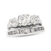 Thumbnail Image 1 of Previously Owned Round-Cut Diamond Soldered Bridal Set 2 ct tw 14K White Gold Size 4.75