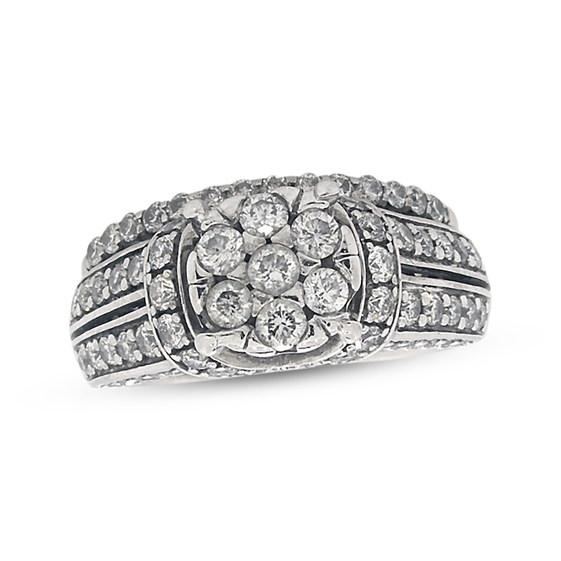 Main Image 1 of Previously Owned Diamond Bridal Set 1-5/8 ct tw Round-Cut 14K White Gold Size 6.5