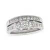 Thumbnail Image 1 of Previously Owned Diamond Bridal Set 1-1/2 ct tw Round-Cut 14K White Gold Size 7
