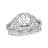 Thumbnail Image 1 of Previously Owned Diamond Bridal Set 1-3/4 ct tw Round-Cut 14K White Gold Size 4.5