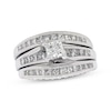 Thumbnail Image 0 of Previously Owned Princess-Cut Diamond Bridal Set 1-3/4 ct tw 14K White Gold Size 6