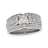 Thumbnail Image 1 of Previously Owned Princess-Cut Diamond Bridal Set 1 ct tw 14K White Gold Size 6.25