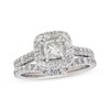 Thumbnail Image 1 of Previously Owned Neil Lane Princess-Cut Diamond Halo Bridal Set 1-7/8 ct tw 14K White Gold Size 6