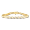 Thumbnail Image 1 of Previously Owned Diamond Bracelet 2 ct tw Round-cut 10K Yellow Gold 7 Length