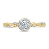 Thumbnail Image 3 of Previously Owned Diamond Engagement Ring 1/4 ct tw Round-Cut 10K Two-Tone Gold Size 6