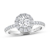 Thumbnail Image 1 of Previously Owned THE LEO Diamond Engagement Ring 1-1/8 ct tw Round-cut 14K White Gold
