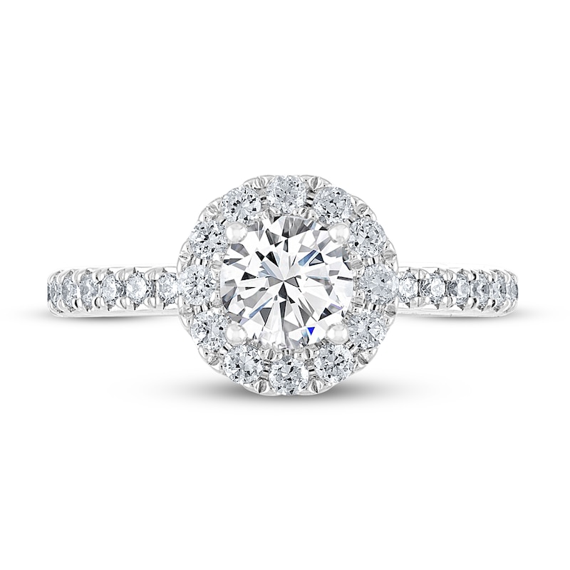 Main Image 3 of Previously Owned THE LEO Diamond Engagement Ring 1-1/8 ct tw Round-cut 14K White Gold