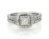 Thumbnail Image 1 of Previously Owned Neil Lane Princess-Cut Diamond Double Halo Bridal Set 1-1/3 ct tw 14K White Gold Size 6