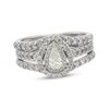 Thumbnail Image 1 of Previously Owned Pear-Shaped Diamond Bridal Set 1 ct tw 14K White Gold Size 5
