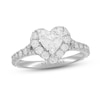 Thumbnail Image 0 of Previously Owned Neil Lane Diamond Engagement Ring 1-3/8 ct tw Heart & Round-Cut 14K White Gold