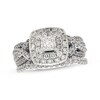 Thumbnail Image 1 of Previously Owned Princess-Cut Diamond Bridal Set 1-1/8 ct tw 14K White Gold Size 5