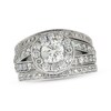 Thumbnail Image 1 of Previously Owned Round-Cut Diamond Soldered Bridal Set 1-7/8 ct tw 14K White Gold Size 5.25