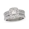Thumbnail Image 1 of Previously Owned Neil Lane Princess-Cut Diamond Bridal Set 1-5/8 ct tw 14K White Gold Size 7.5