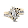 Thumbnail Image 1 of Previously Owned Marquise-Cut Diamond Bridal Set 1-3/8 ct tw 14K Yellow Gold Size 5.75