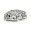 Thumbnail Image 1 of Previously Owned Round-Cut Diamond Halo Bridal Set 3/4 ct tw 14K White Gold Size 4.75
