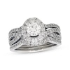 Thumbnail Image 1 of Previously Owned Neil Lane Round-Cut Diamond Soldered Bridal Set 1-1/2 ct tw 14K White Gold Size 6