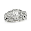 Thumbnail Image 1 of Previously Owned Round-Cut Diamond Soldered Bridal Set 1-1/6 ct tw 14K White Gold Size 6.75