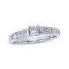 Thumbnail Image 0 of Previously Owned Diamond Engagement Ring 5/8 ct tw Princess-cut 14K White Gold