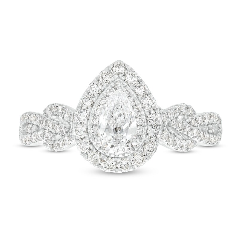 Main Image 3 of Previously Owned Neil Lane Wedding Band 1/6 ct tw Diamonds 14K White Gold Size 4.5