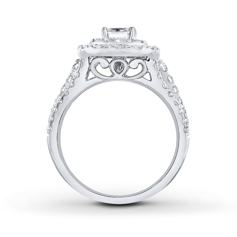 Main Image 2 of Previously Owned THE LEO Engagement Ring 1-1/4 ct tw Diamonds 14K White Gold