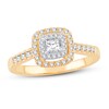 Thumbnail Image 1 of Previously Owned Diamond Engagement Ring 1/2 ct tw Princess & Round 14K Yellow Gold