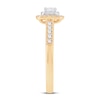 Thumbnail Image 2 of Previously Owned Diamond Engagement Ring 1/2 ct tw Princess & Round 14K Yellow Gold
