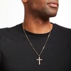Thumbnail Image 5 of Previously Owned Men's Cross Necklace 1/2 ct tw Diamonds 10K Yellow Gold