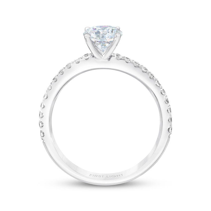Main Image 3 of Previously Owned THE LEO First Light Diamond Engagement Ring 5/8 ct tw 14K White Gold