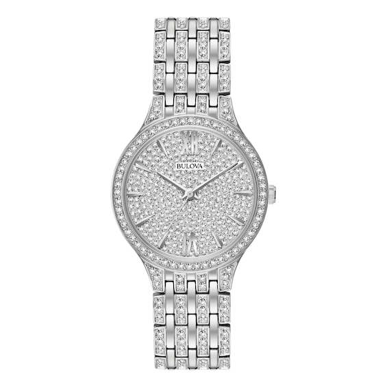 Previously Owned Bulova Women's Watch Crystals Collection 96L243