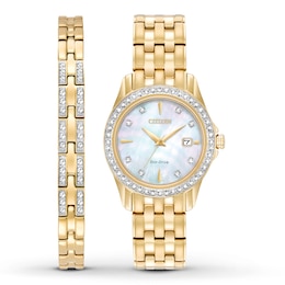 Previously Owned Citizen Women's Watch Boxed Set Eco-Drive EW1907-78D