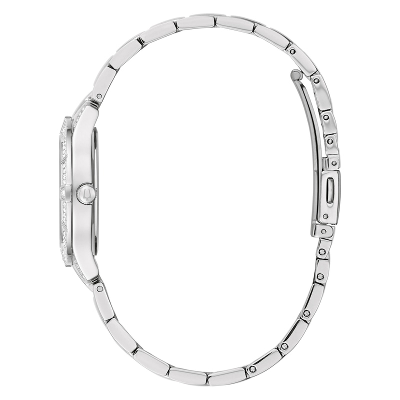 Main Image 2 of Previously Owned Bulova Phantom Mother-of-Pearl/Crystal Women's Watch 96L291