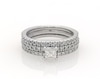 Thumbnail Image 0 of Previously Owned Princess-Cut Diamond Bridal Set 1 ct tw 14K & 10K White Gold Size 7.5