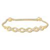 Thumbnail Image 1 of Previously Owned Diamond Bolo Bracelet 1/20 ct tw Round-cut 10K Yellow Gold