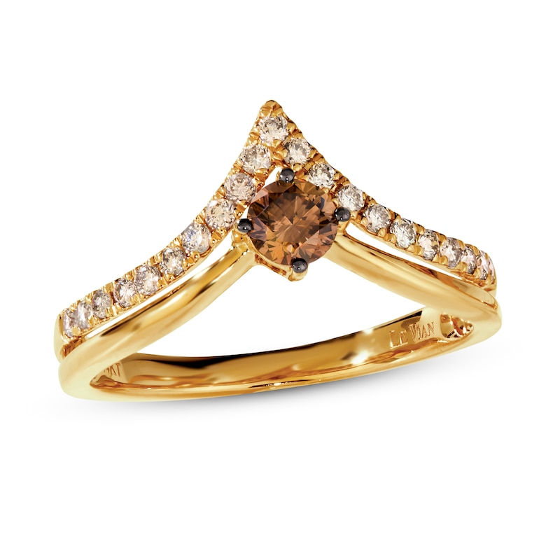 Main Image 1 of Previously Owned Le Vian Diamond Ring 1/2 ct tw 14K Honey Gold