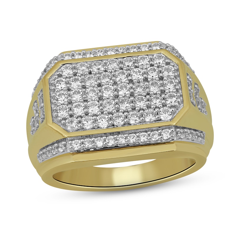 Main Image 1 of Previously Owned Men's Octagon Diamond Ring 2 ct tw 10K Yellow Gold