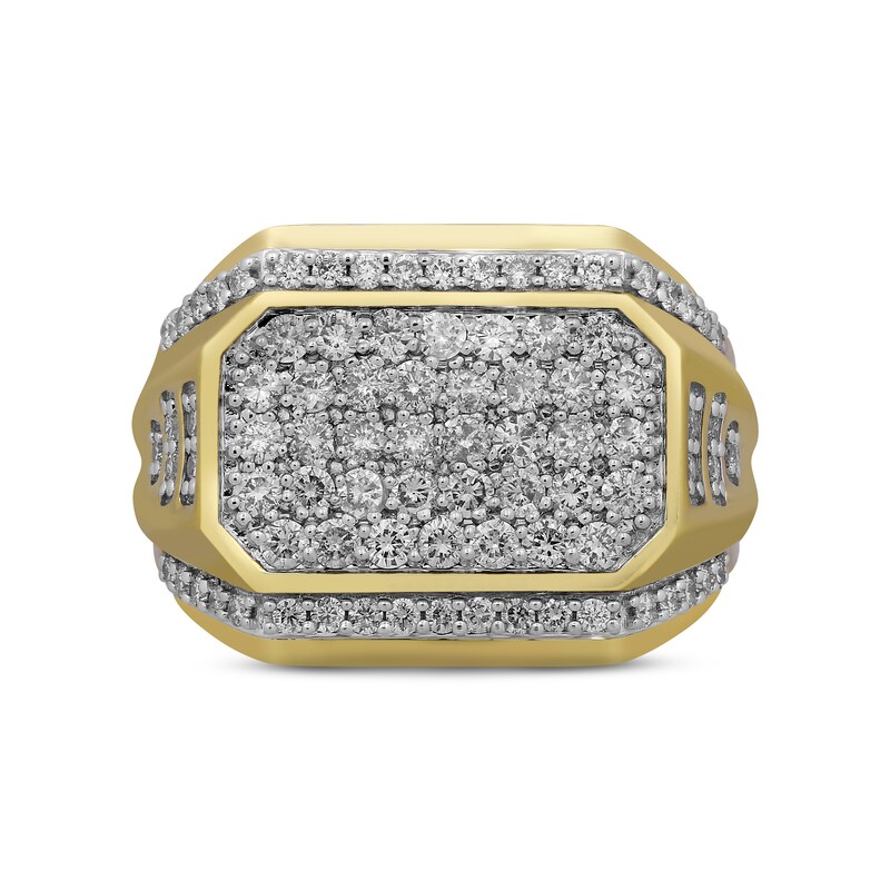 Main Image 2 of Previously Owned Men's Octagon Diamond Ring 2 ct tw 10K Yellow Gold